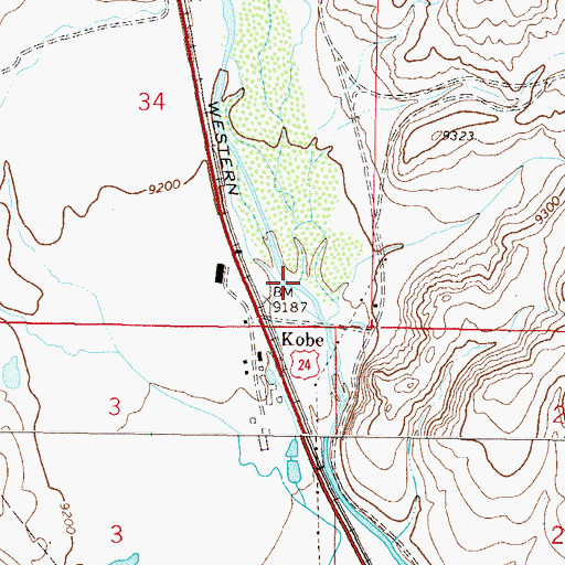 Topographic Map of Big Union Creek, CO