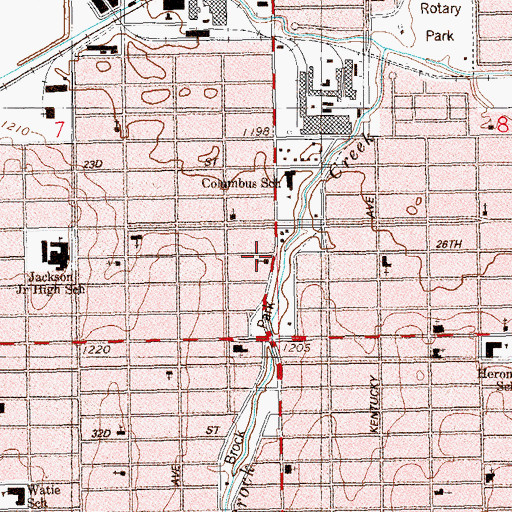Topographic Map of Life Tabernacle, OK