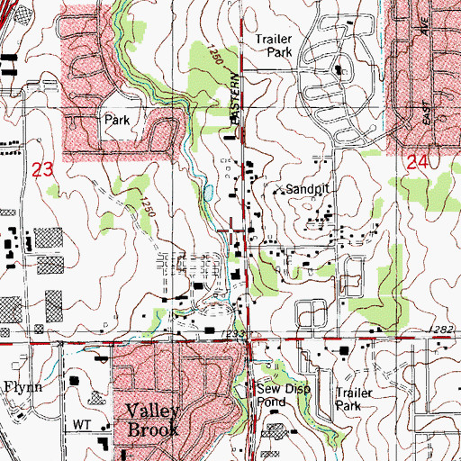 Topographic Map of Maranatha Assembly of God Church, OK