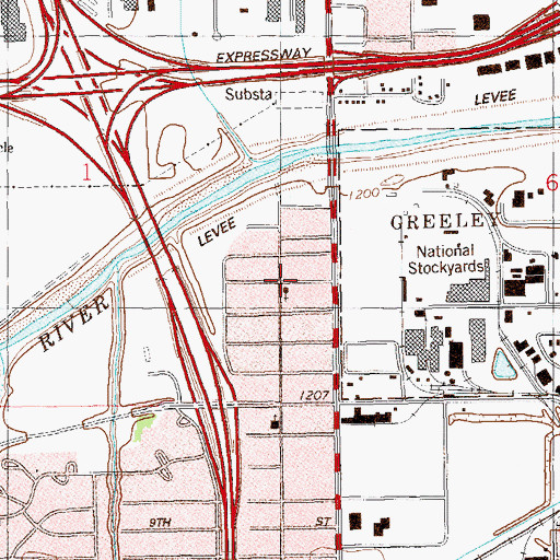 Topographic Map of May Avenue Church of the Nazarene, OK