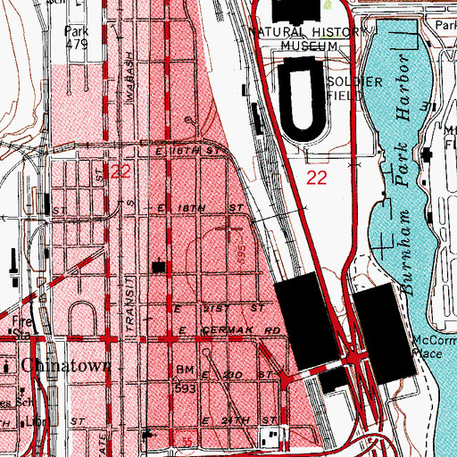 Topographic Map of Coleman House, IL