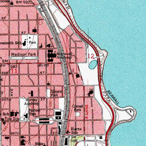 Topographic Map of Full Life Church and Counseling Center, IL