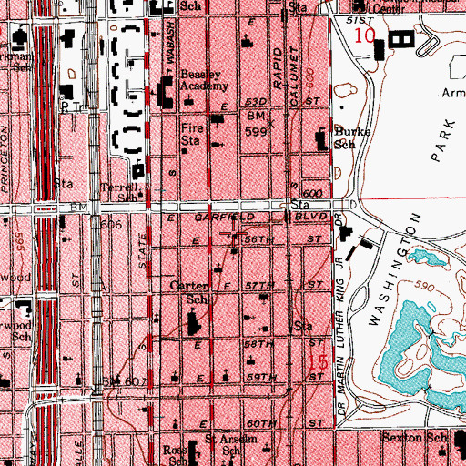 Topographic Map of Holiness Community Temple Church, IL