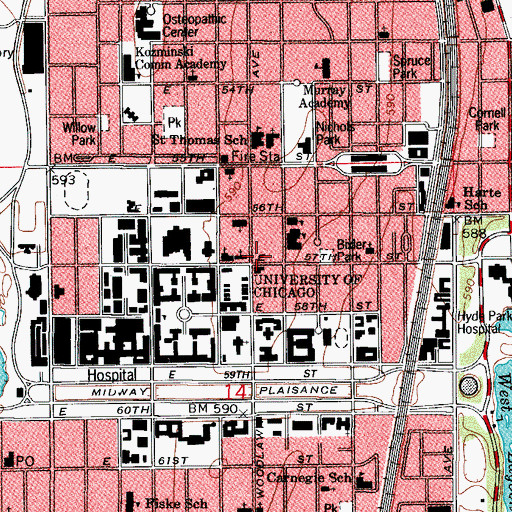Topographic Map of James Rankin House, IL