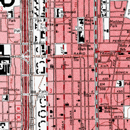 Topographic Map of New Covenant Gospel Tabernacle Church, IL