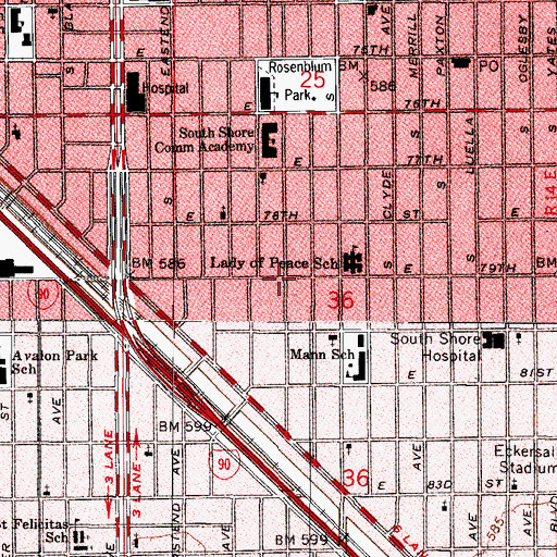 Topographic Map of New Jerusalem Missionary Baptist Church, IL
