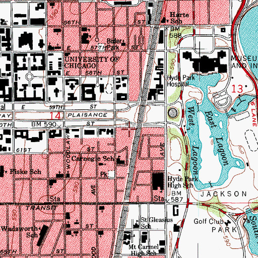 Topographic Map of Peter Piper Nursery and Kindergarten, IL