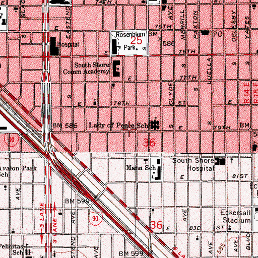 Topographic Map of Saint Anthony Prayer Temple, IL