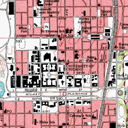 Topographic Map of Swedenborgian Church, IL