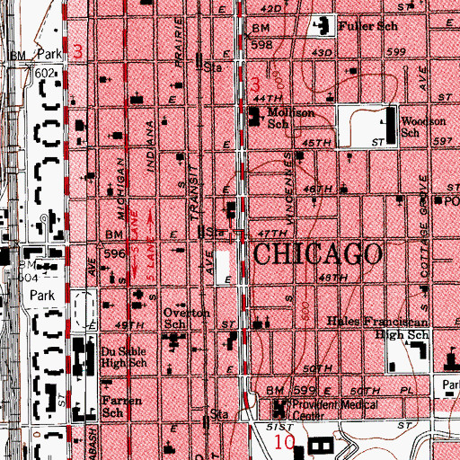 Topographic Map of World Christian Training Center Church, IL