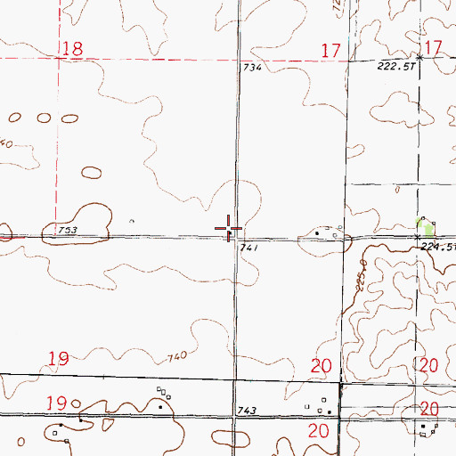 Topographic Map of Greeley School (historical), IL