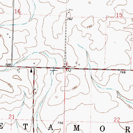 Topographic Map of Lowell School (historical), IL