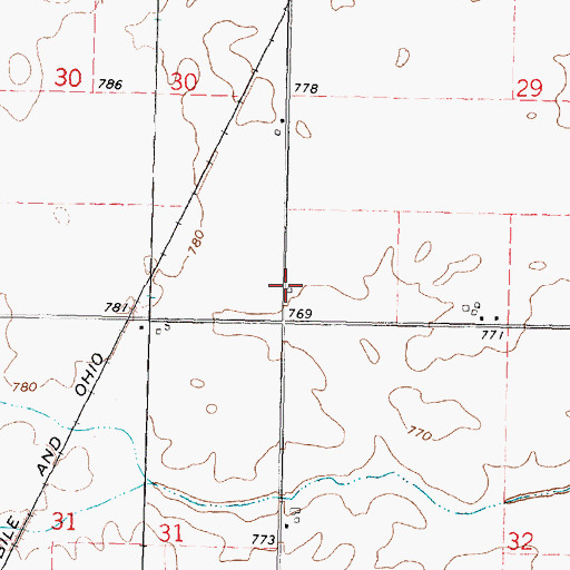 Topographic Map of Maple Grove School (historical), IL