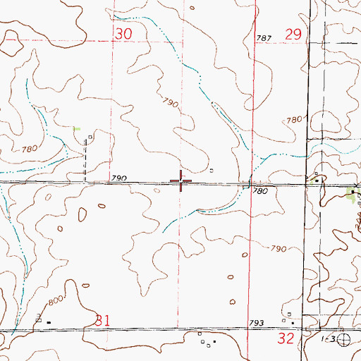 Topographic Map of Maple Lawn School (historical), IL