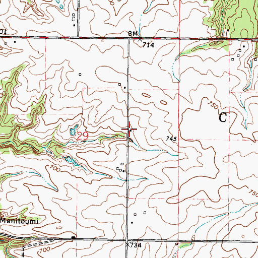 Topographic Map of Oak Dell School (historical), IL
