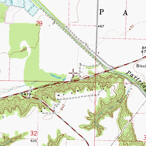 Topographic Map of Partridge School (historical), IL
