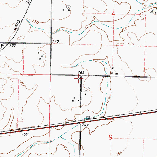 Topographic Map of Price School (historical), IL