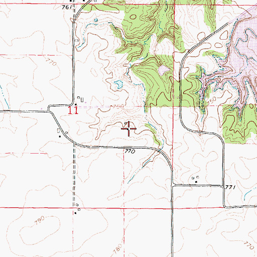 Topographic Map of Spring Hill School (historical), IL