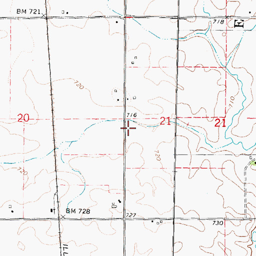 Topographic Map of Tucker School (historical), IL