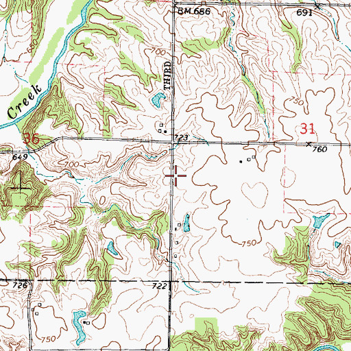 Topographic Map of Union School (historical), IL
