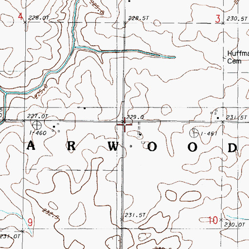 Topographic Map of Burbank School (historical), IL