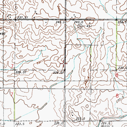 Topographic Map of Maple Grove School (historical), IL