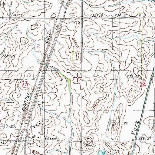 Topographic Map of Maple Ridge School (historical), IL