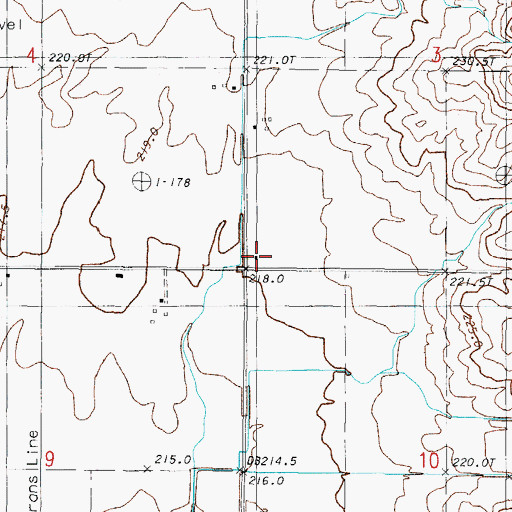 Topographic Map of McMaster School (historical), IL