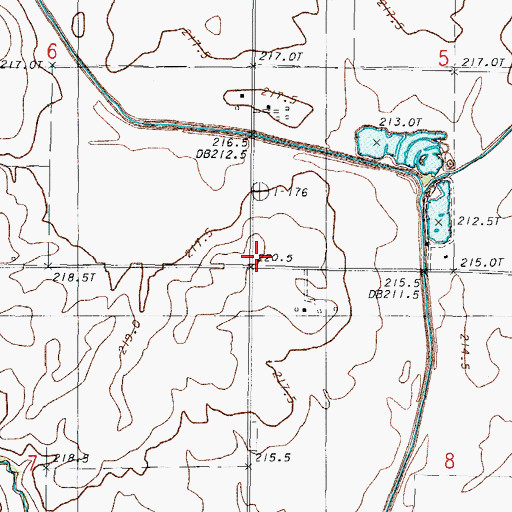 Topographic Map of Prairie Star School (historical), IL