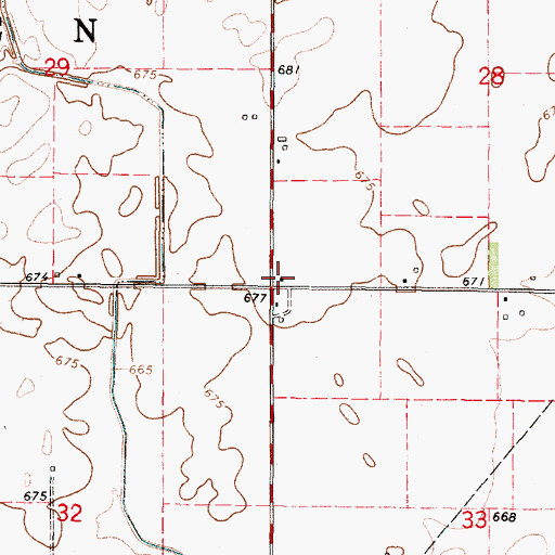 Topographic Map of Prospect School (historical), IL