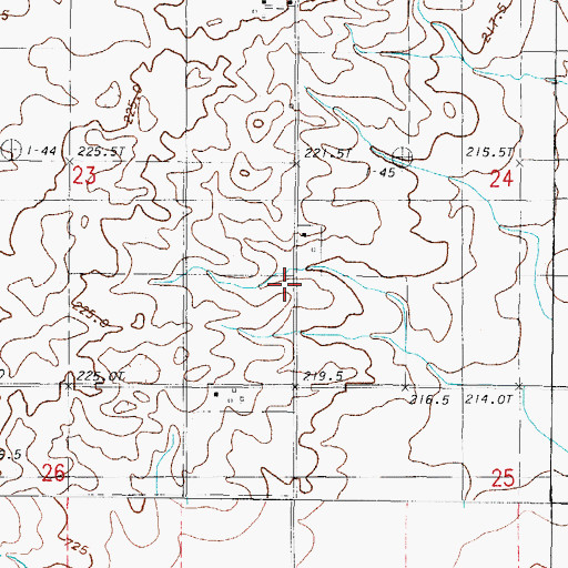 Topographic Map of Shurtz School (historical), IL