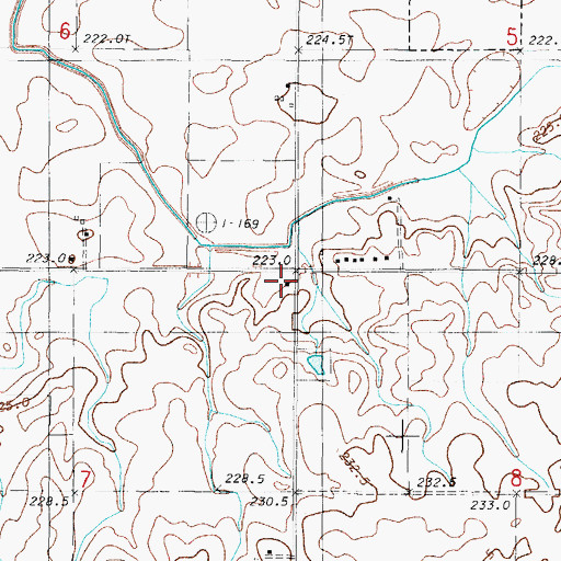 Topographic Map of Union Center School (historical), IL