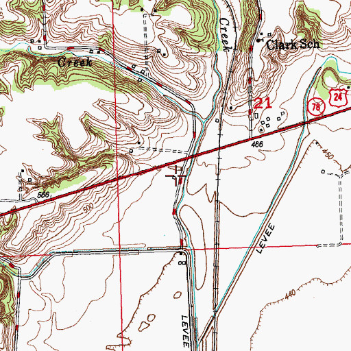 Topographic Map of Keeler (historical), IL