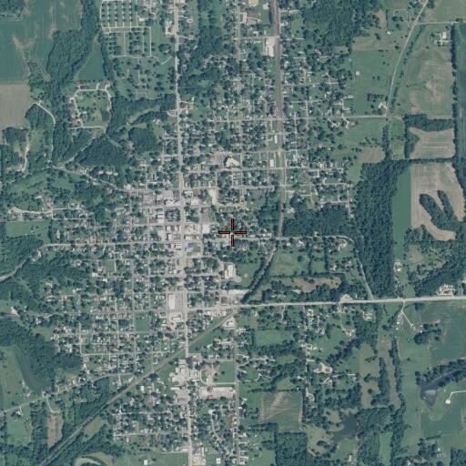 Aerial/Satellite Image of Lewistown Church of the Nazarene, IL
