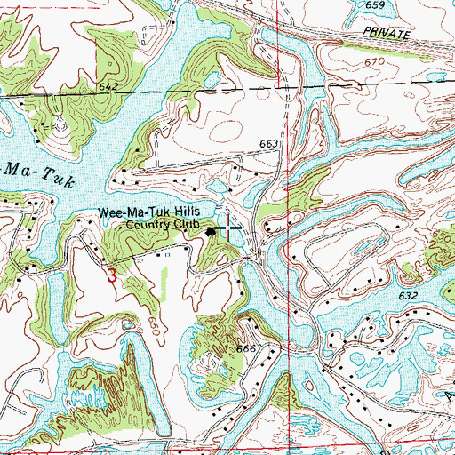 Topographic Map of Swimming Lake, IL