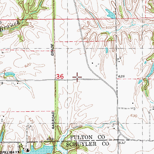 Topographic Map of Good Hope School (historical), IL