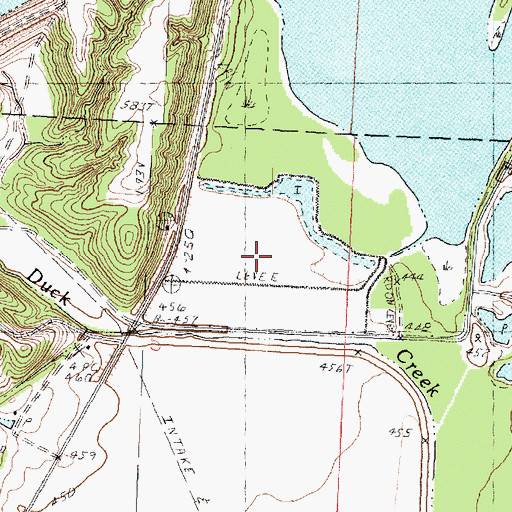 Topographic Map of Barton Field, IL