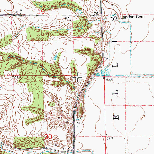 Topographic Map of Mount Joy School (historical), IL