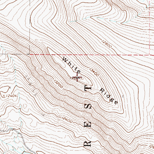 Topographic Map of White Ridge, CO