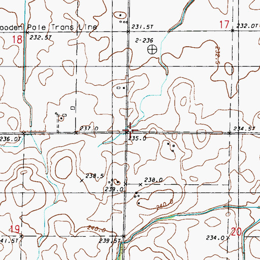 Topographic Map of Froyd School (historical), IL