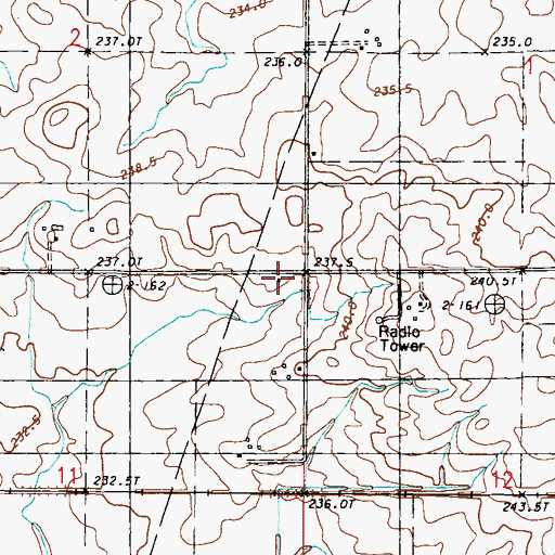 Topographic Map of Kemp School (historical), IL