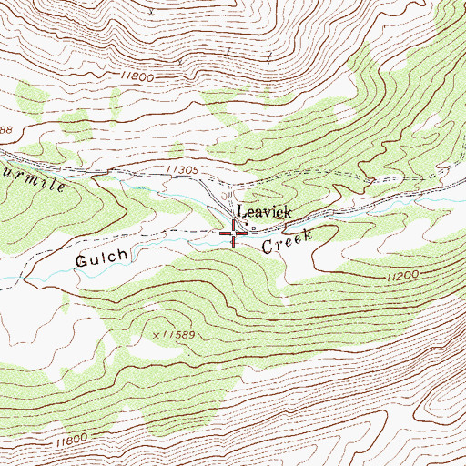 Topographic Map of Horseshoe Gulch, CO