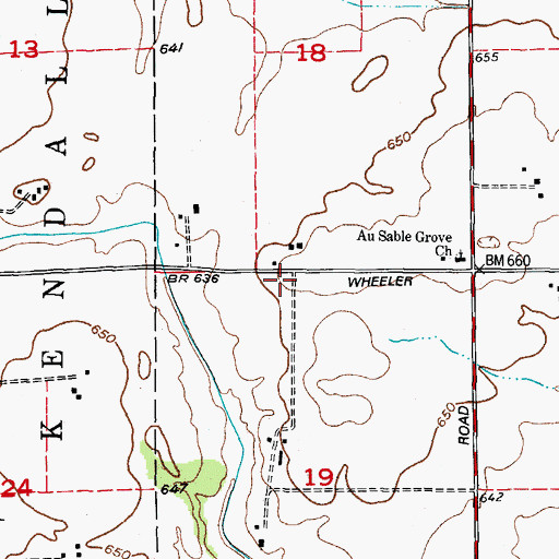 Topographic Map of Union School (historical), IL