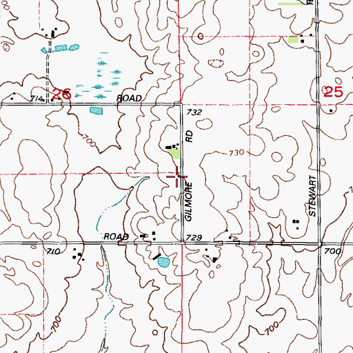 Topographic Map of Wilcox School (historical), IL