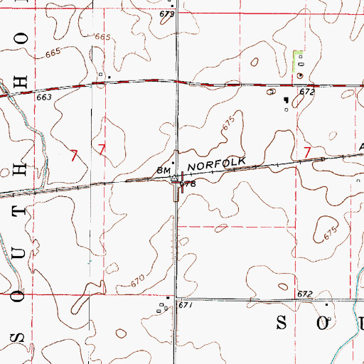 Topographic Map of Liberty School (historical), IL