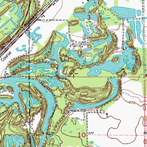 Topographic Map of Dwyer School (historical), IL
