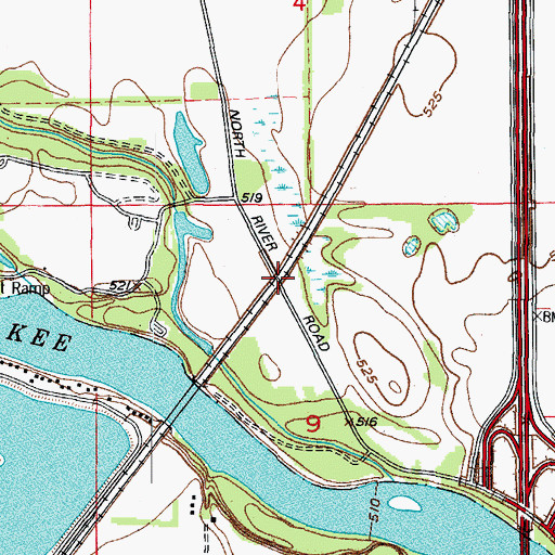 Topographic Map of Mather, IL