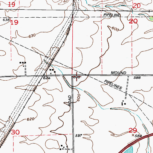 Topographic Map of Engelsman School (historical), IL