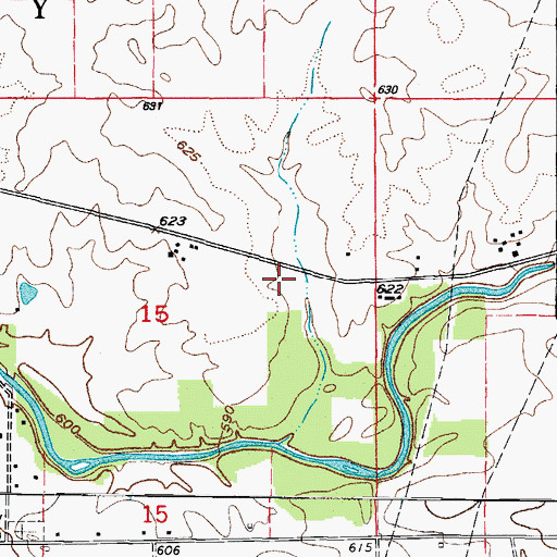 Topographic Map of Wesley School (historical), IL