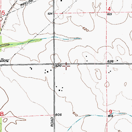 Topographic Map of Morgan School (historical), IL